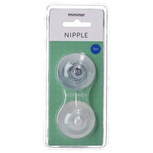 Mininor Wide-Neck flaskesut - 9 mdr - 2 stk produktbillede