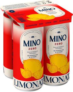 Mino Limonata Blodapelsin Citron Zero 4 x 33 cl produkt bild