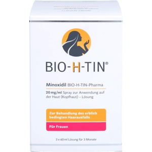 BIO-H-TIN MINOXIDIL FÜR FRAUEN 20 mg/ml 3X60 ml Lösung Produktbild