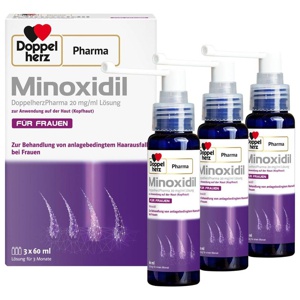 MINOXIDIL DoppelherzPhar.20mg/ml Lsg.Anw.Haut Frau Produktbild