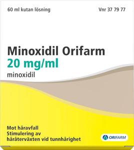 Minoxidil Orifarm, kutan lösning 20 mg/ml, 60 ml produkt bild