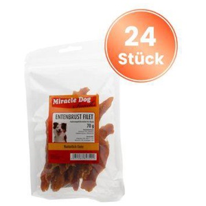 Miracle Dog Entenbrust Filet 24 x 70g Produktbild