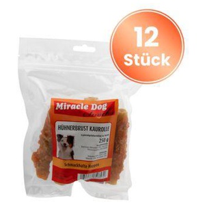 Miracle Dog Hühnerbrust Kaurolle 12 x 250g Produktbild