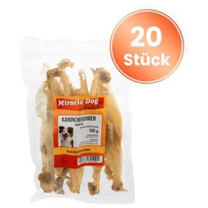 Miracle Dog Kaninchenohren ohne Fell 20 x100g Produktbild