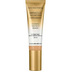 Max Factor Miracle Second Skin Hybrid Foundation 006 Gold Medium 33 ml produkt bild