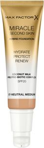 Max Factor Miracle Second Skin Hybrid Foundation 007 Neutr Medium 33 ml produkt bild