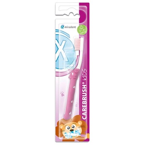 Miradent Carebrush Kids Zahnbürste 2-6 Jahre pink Produktbild