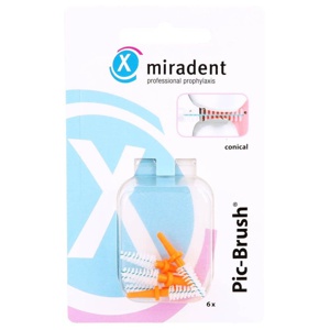 MIRADENT-Interd-Pic-Brush-Ersatzb-konisch-orange Produktbild