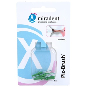 MIRADENT-Interd-Pic-Brush-Ersatzb-medium-gruen Produktbild