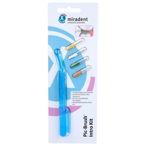 MIRADENT-Interd-Pic-Brush-Intro-Kit-1H-4B-tra-blau Produktbild