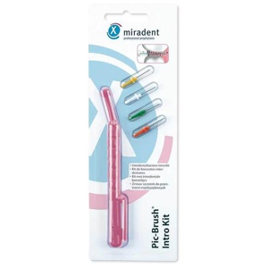 MIRADENT-Interd-Pic-Brush-Intro-Kit-1H-4B-tra-pink Produktbild