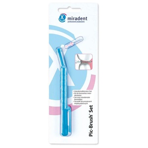 MIRADENT-Interd-Pic-Brush-Set-1Halt-1Bue-tran-blau Produktbild