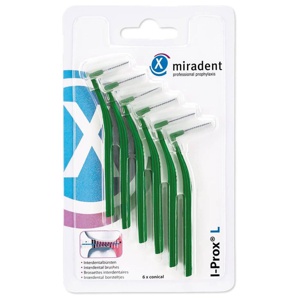 MIRADENT-Interdentalbuerste-I-Prox-L-0-7-mm-gruen Produktbild