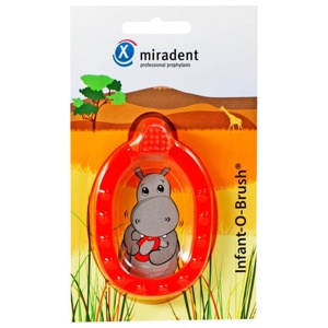 MIRADENT-Kinder-Lernzahnbuerste-Infant-O-Brush-rot Produktbild