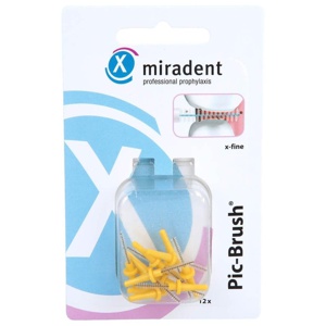 miradent Pic-Brush x-fine Interdentalbürsten gelb 12 St Zahnbürste Produktbild
