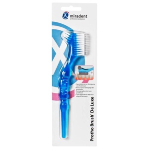 MIRADENT Prothesenbürste Protho Brush De Luxe blau 1 St Zahnbürste Produktbild