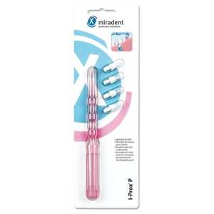 MIRADENT-Spitzbuersten-Kit-I-Prox-P-tra-pink-1H-4B Produktbild
