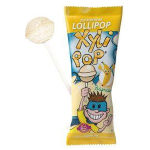 miradent XyliPOP Zahnpflege-Lolli BANANE 6g 1X6 g Produktbild