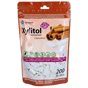 miradent Xylitol Chewing Gum Zimt 200 St Kaugummi Produktbild