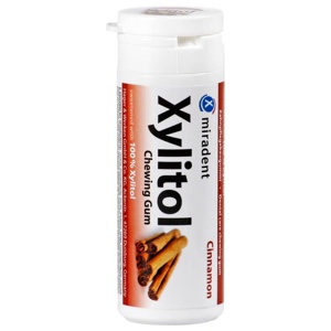 miradent Xylitol Chewing Gum Zimt 30 St Kaugummi Produktbild