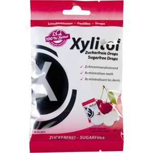 MIRADENT Xylitol Drops zuckerfrei Cherry Produktbild