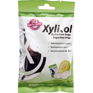 MIRADENT Xylitol Drops zuckerfrei Melon Produktbild