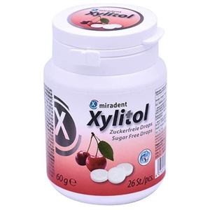 miradent Xylitol Kirsche 26 St Bonbons Produktbild