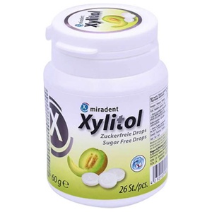 miradent Xylitol Melone 26 St Bonbons Produktbild