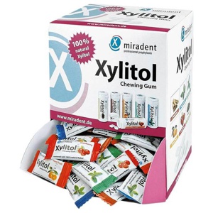 MIRADENT Xylitol Zahnpflegekaugummi Schüttv.sortiert, 200 St Kaugummi Produktbild