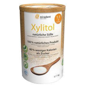 MIRADENT Xylitol Zuckerersatz Pulver Produktbild