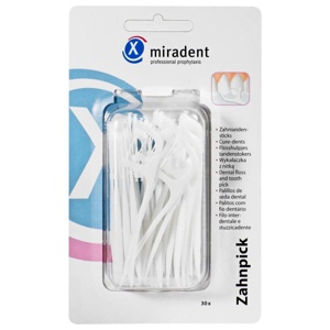 MIRADENT Zahnpick Zahnseidensticks 30 St Produktbild