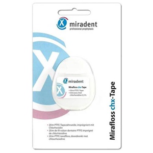 MIRADENT-Zahnseide-Mirafloss-Tape-CHX-20-m Produktbild
