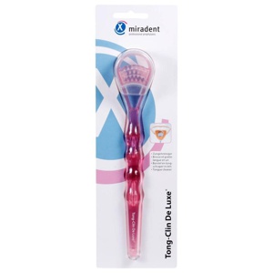 MIRADENT-Zungenreiniger-Tong-Clin-de-L-pink-trans Produktbild