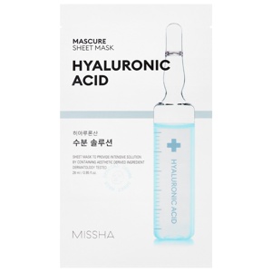 Missha Mascure sheet mask med hyaluronsyra 28 ml produkt bild