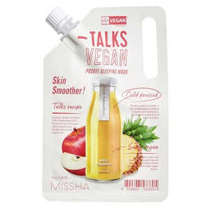 MISSHA Talks Vegan Squeeze Pocket Sleeping Mask [Skin Smoother] 10 g produktbillede