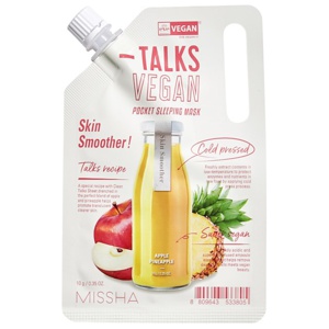 MISSHA Talks Vegan Squeeze Pocket Sleeping Mask [Skin Smoother] 10 g produkt bild