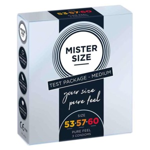 MISTER SIZE Probierpackung 53-57-60 Kondome, 3 St Kondome Produktbild