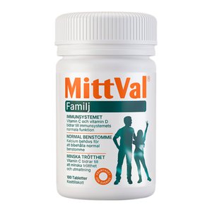 MittVal Familj 100 tabletter produkt bild