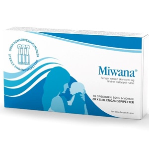 Miwana Næsedråber 20 x 5 ml produktbillede