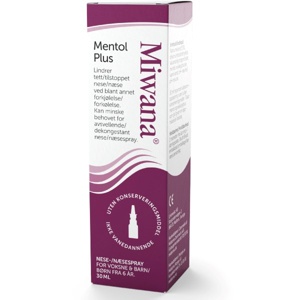 Miwana Næsespray Mentol Plus - 30 ml produktbillede