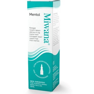Miwana Næsespray Mentol - 30 ml produktbillede