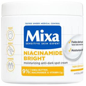 Mixa Niacinamide Bright Moisturizing anti-dark spot cream - 400 ml. produktbillede