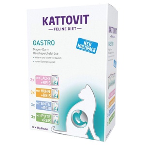 Mixpaket Kattovit Gastro Pouch 12 x 85 g Produktbild