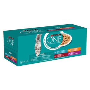 Mixpaket Purina One Adult 40 x 85 g Produktbild
