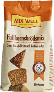 MixWell Fullkornsbrödsmix glutenfri 1000 g produkt bild
