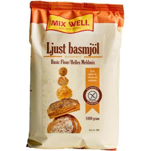 MixWell glutenfritt Ljust Basmjöl 1000 g produkt bild