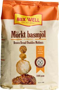 MixWell Glutenfritt Mörkt Basmjöl 1000 g produkt bild