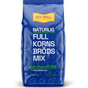 MixWell Naturligt Glutenfri Fullkornsbrödsmix 1 kg produkt bild