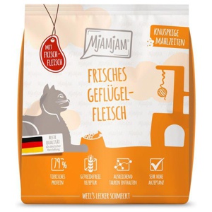 MjAMjAM Trockenfutter Katze, Adult, Knusprige Mahlzeiten Geflügel 300 g Produktbild