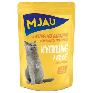 Mjau Cat Pouch 12 x 85 g - Kyckling i gelé produkt bild